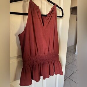 Nine West Sleeveless Red Blouse